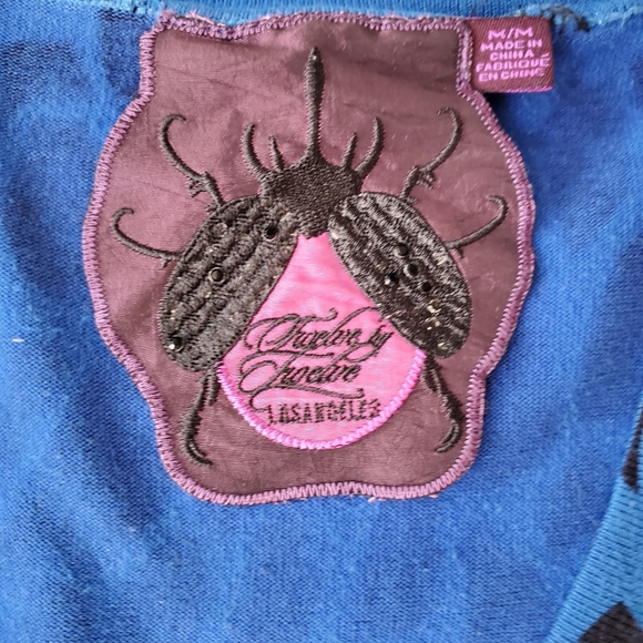 2/40$ Twelve by Twelve animal print blue cardigan - Picture 8 of 11